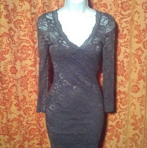 H&M Longsleeve V Neck Lace Dress